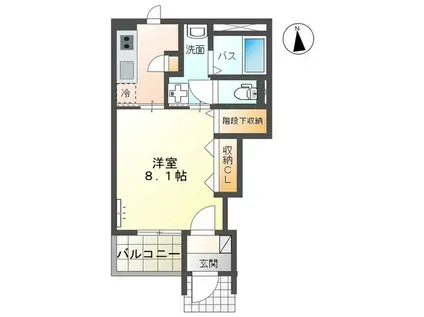 MJ 23(1K/1階)の間取り写真