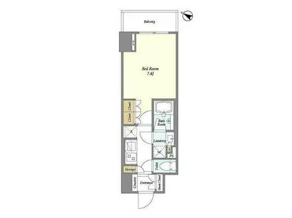 ドゥーエ横濱鶴見(1K/10階)の間取り写真