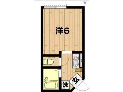 クレール上大岡参番館(1K/1階)の間取り写真