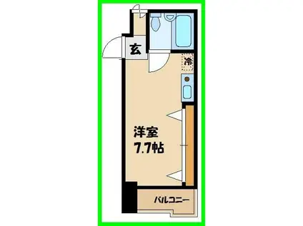 グランベル祖師谷(ワンルーム/3階)の間取り写真