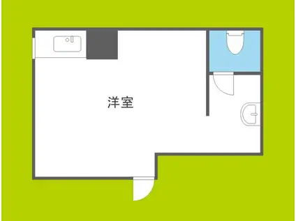 コーポピア玉出(ワンルーム/1階)の間取り写真