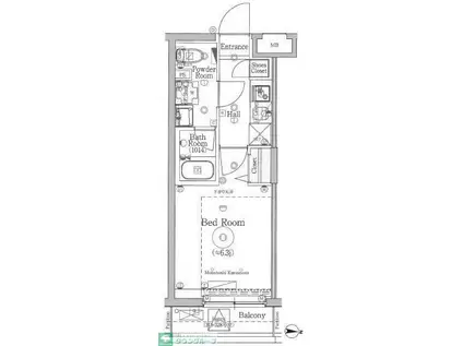 SHOKEN RESIDENCE 川崎(1K/1階)の間取り写真
