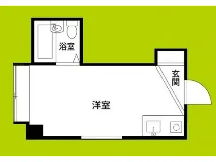 プレステア九条(ワンルーム/2階)の間取り写真