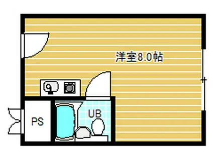 メガロコープ福島(ワンルーム/10階)の間取り写真