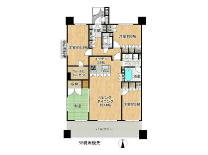 クリオレジダンス湘南辻堂(4LDK/11階)の間取り写真