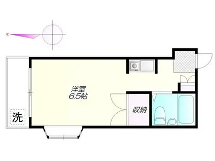 ヴィスタハウスNO5(ワンルーム/4階)の間取り写真