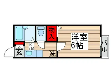 グレイスハイランズ(1K/1階)の間取り写真