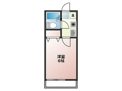 エキスプレス清水ケ丘(1K/1階)の間取り写真