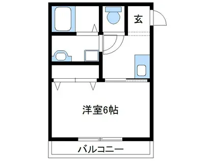 セリーナ(1K/3階)の間取り写真