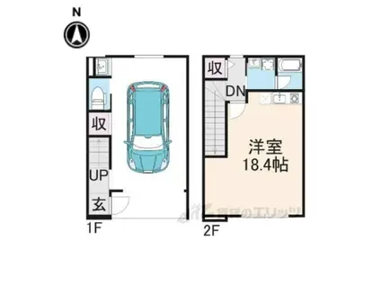 AMBITIOUS枚方市駅前(ワンルーム/2階)の間取り写真