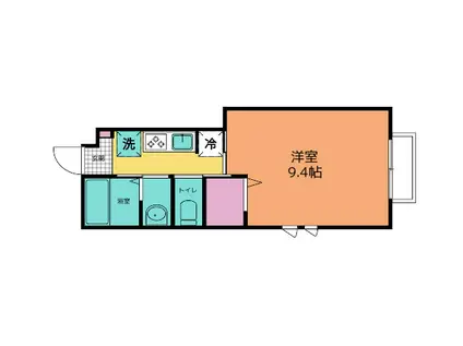 コンフォールSTII(1K/1階)の間取り写真