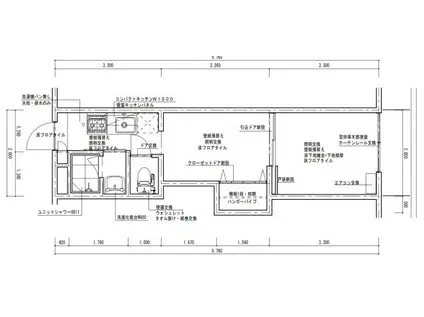 スカイハイツ(2K/2階)の間取り写真