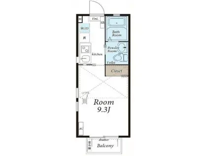 DAIYU24番館(ワンルーム/2階)の間取り写真