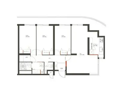 ル・パティオ瀬田(3LDK/3階)の間取り写真