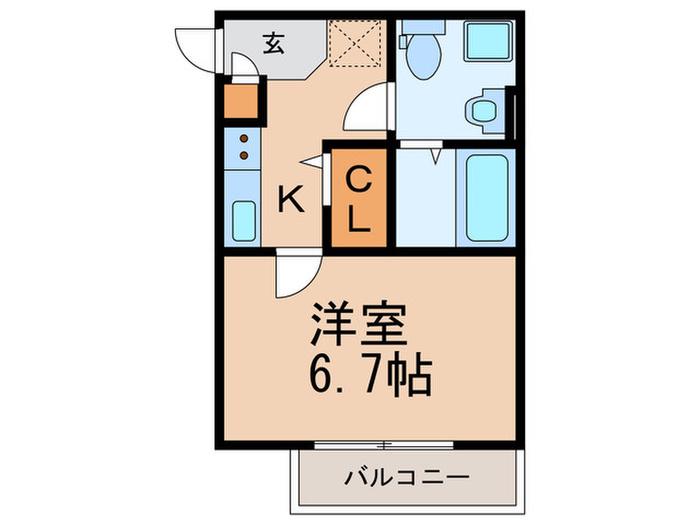 LOTUS TSUKAGUCHI I(1K/3階)の間取り写真