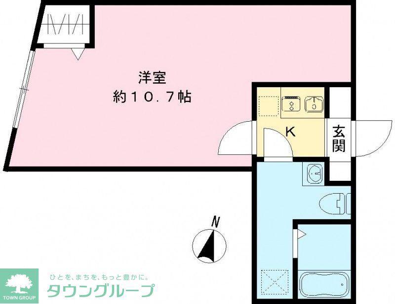 RAMII板橋大和町(1K/1階)の間取り写真