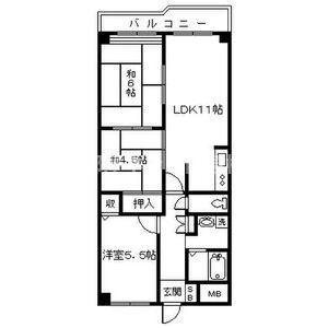 サンライズ御瑞宝I(3LDK/9階)の間取り写真