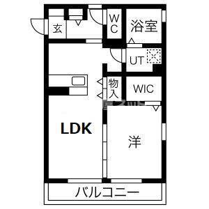 ハレアカラ (1LDK/2階)の間取り写真