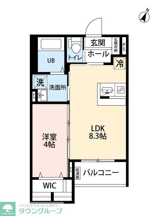 ROBOT HOME 井尻Ⅳ(1LDK/3階)の間取り写真