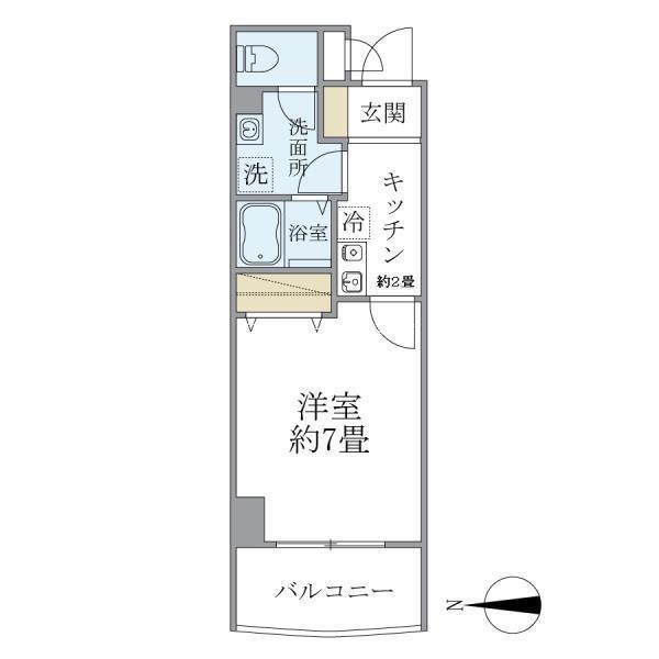 プロスパリティFUJI(1K/3階)の間取り写真