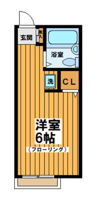 アーバンハイツ(ワンルーム/2階)の間取り写真