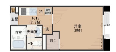 ＪＲ中央線 三鷹駅 徒歩13分 2階建 築18年(1K/1階)の間取り写真