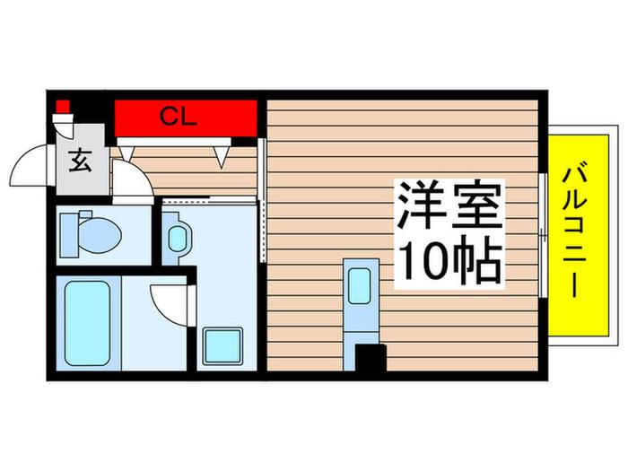 コフレメゾン(ワンルーム/1階)の間取り写真