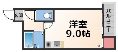 CTビュー小阪(ワンルーム/3階)の間取り写真