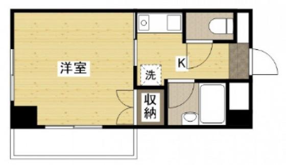SNOW HOUSE II(ワンルーム/2階)の間取り写真