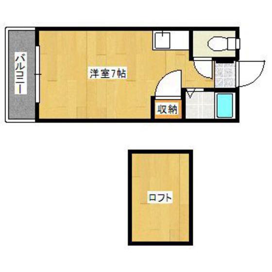 ラセーヌ二日市(ワンルーム/2階)の間取り写真