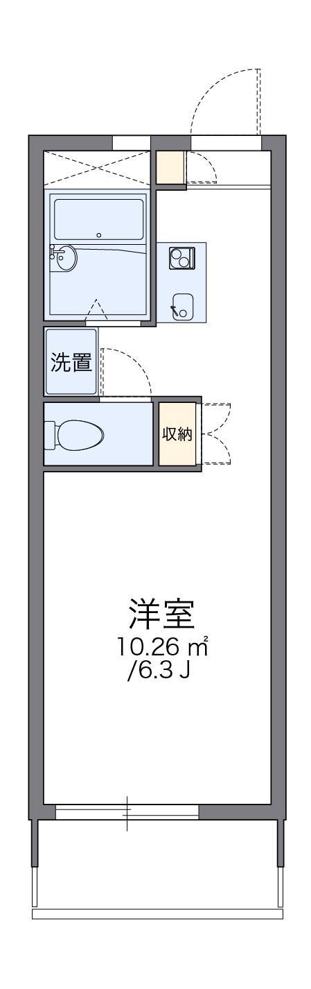 レオパレスフィオーレ(1K/2階)の間取り写真