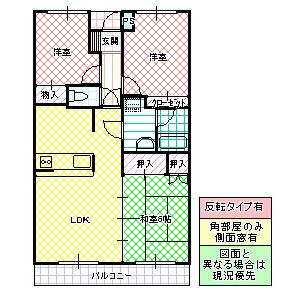 グランマリッチ(3LDK/2階)の間取り写真