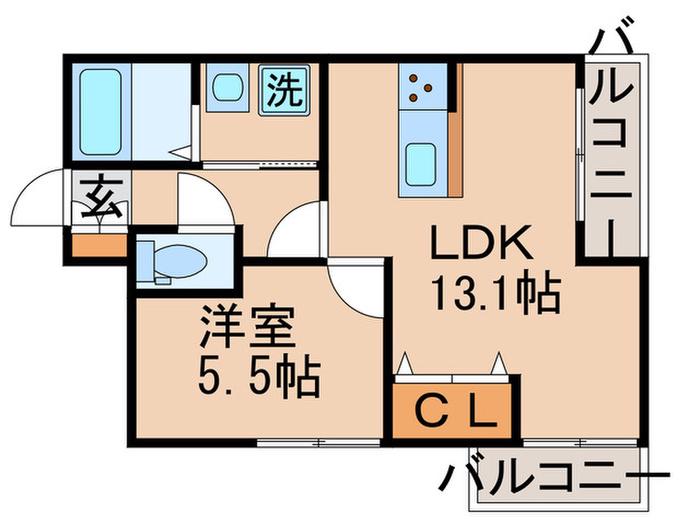SOLEIL.VIII(1LDK/3階)の間取り写真
