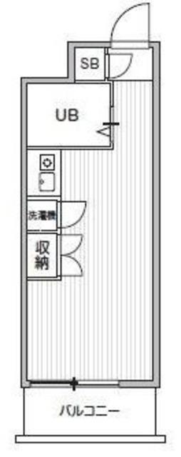 T′S GARDEN都立大学II(ワンルーム/2階)の間取り写真