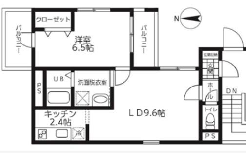 リーブルファイン足立区西新井(1LDK/2階)の間取り写真