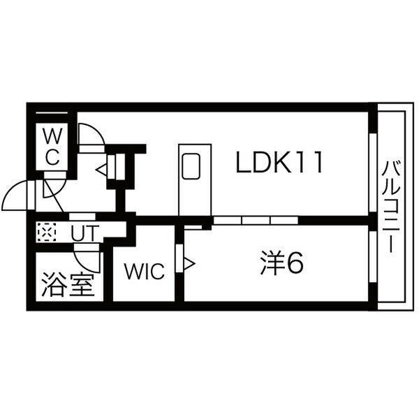 グランベルオオエ(1LDK/3階)の間取り写真