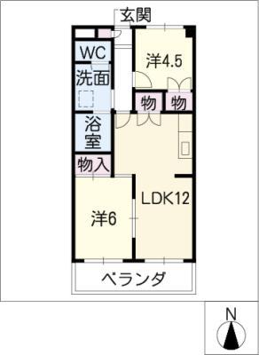 第3サンヨーマンション(2LDK/3階)の間取り写真