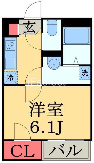 LNレセーナ(1K/2階)の間取り写真