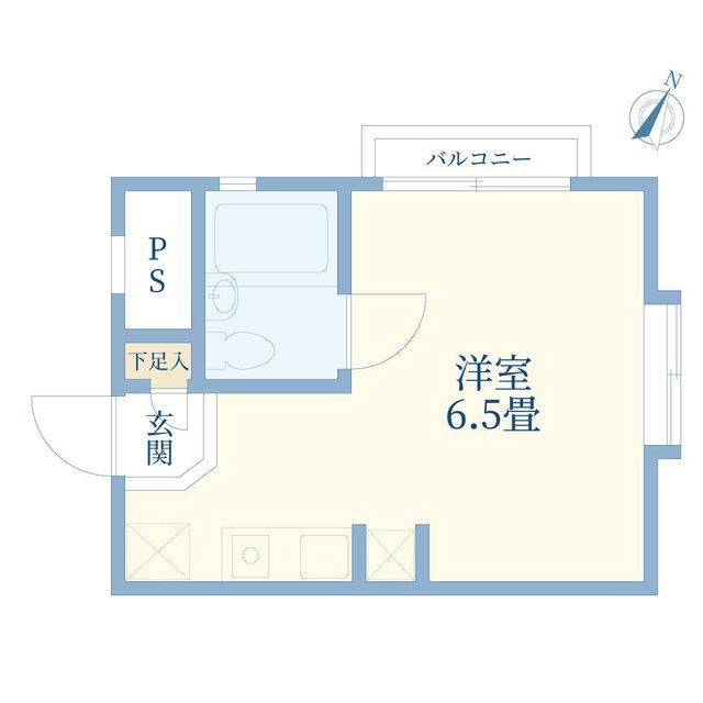 ソシアーレミラン中浦和PART-Ⅰ(ワンルーム/3階)の間取り写真