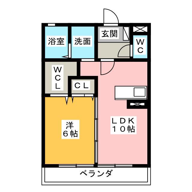 SIRIUS(1LDK/1階)の間取り写真