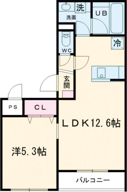 GARAGE HOUSE(1LDK/3階)の間取り写真