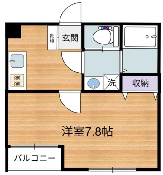 メゾンデール(1K/3階)の間取り写真
