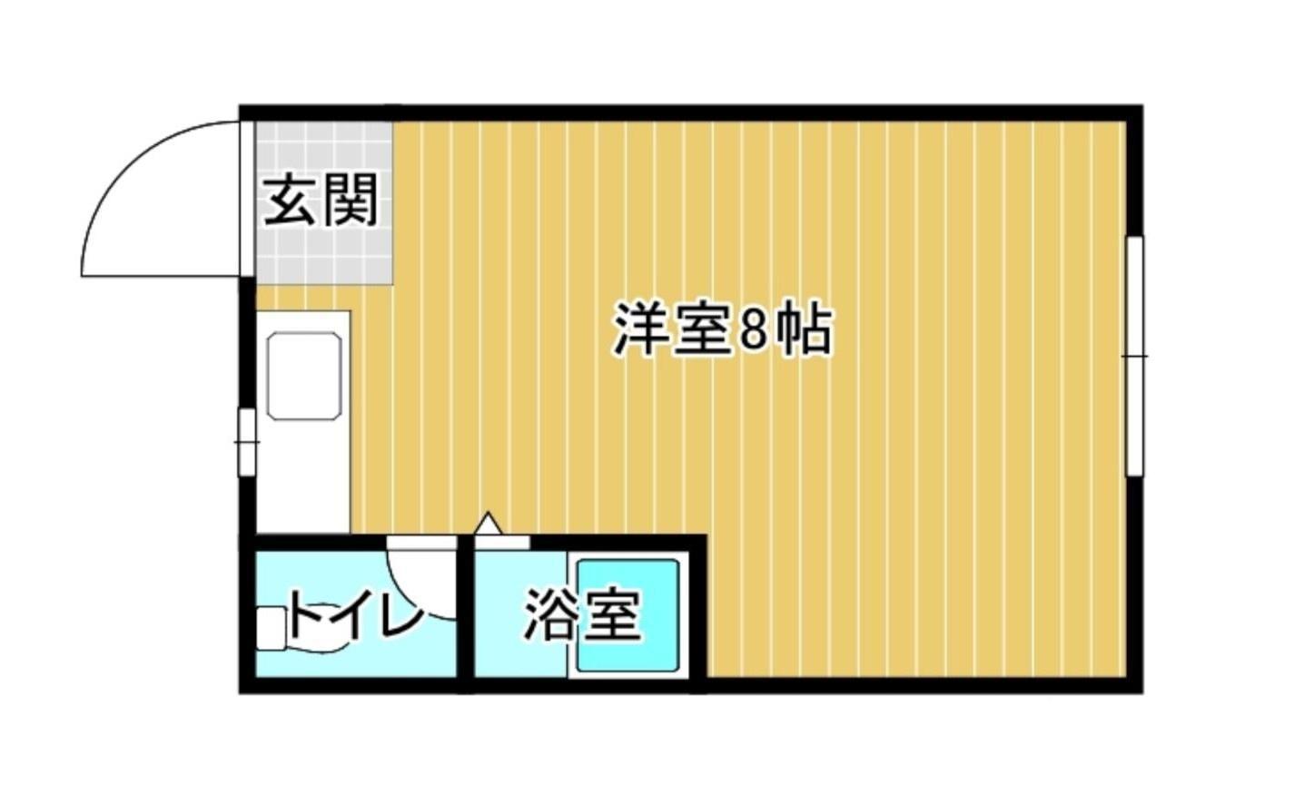 清水丘マンション(ワンルーム/1階)の間取り写真