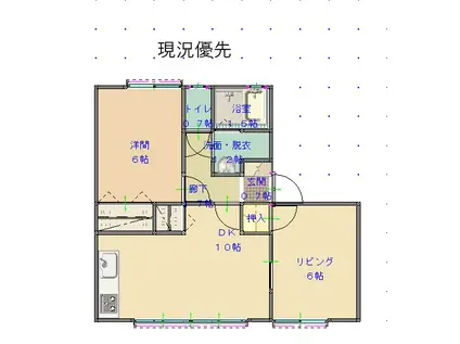 クレイモア(2LDK/2階)の間取り写真