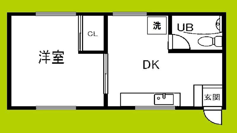 新大阪土井コーポ(1DK/3階)の間取り写真