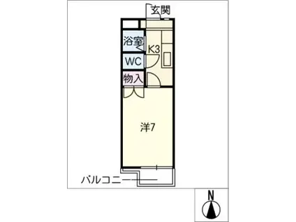 サンMTT(1K/2階)の間取り写真