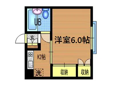 アルフォート(1K/2階)の間取り写真