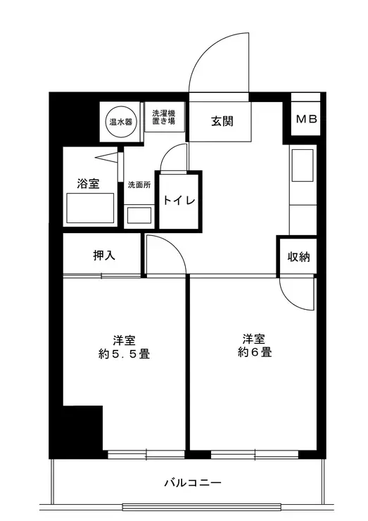 マンション五反田 13階階 間取り