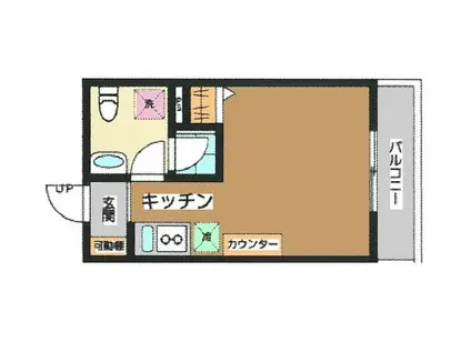 MAISON・OLIVE(ワンルーム/2階)の間取り写真
