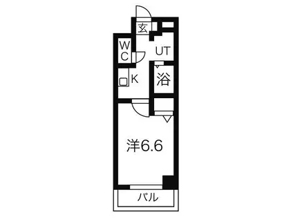 ”和”NAGOMI(1K/2階)の間取り写真